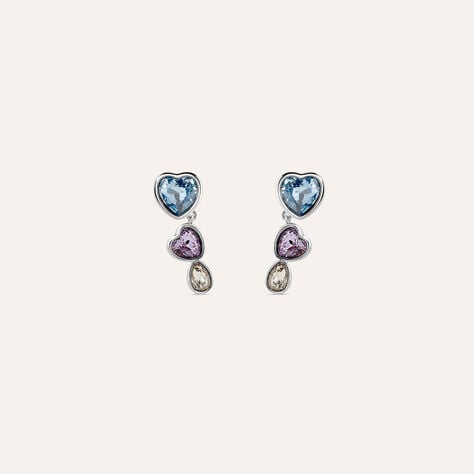 Orecchini Pendenti Violet Ottone Cristallo - Orecchini Pendenti Donna | Stroili