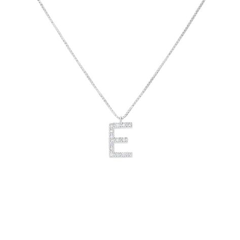 Collana Diamond Letters Oro Bianco Diamante - Collane Donna | Stroili