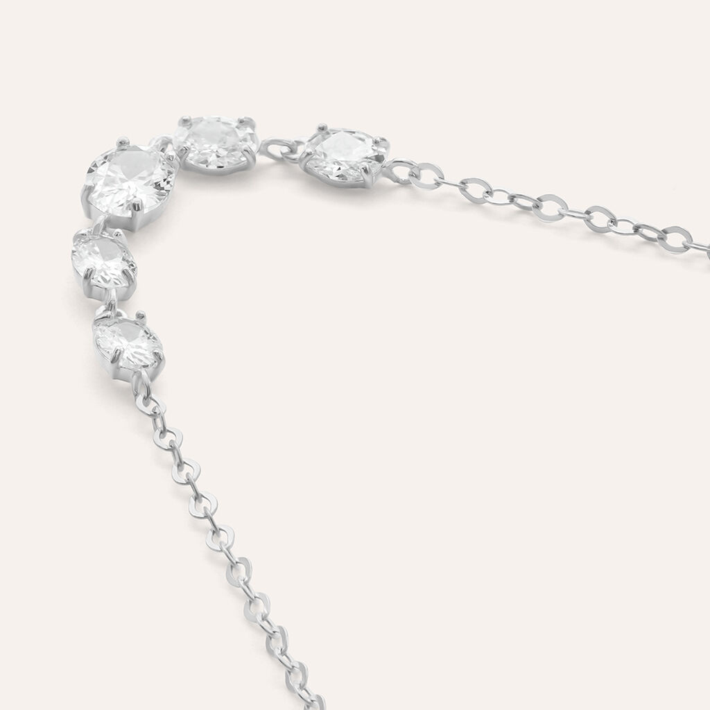 Bracciale Claire Oro Bianco Cubic Zirconia - Bracciali Amicizia Donna | Stroili