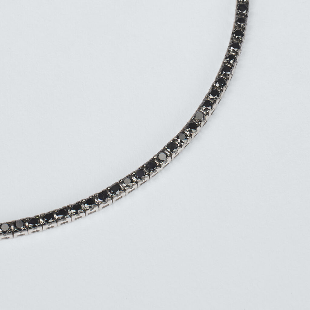 Bracciale Tennis L'homme Diamant Oro Bianco Diamante