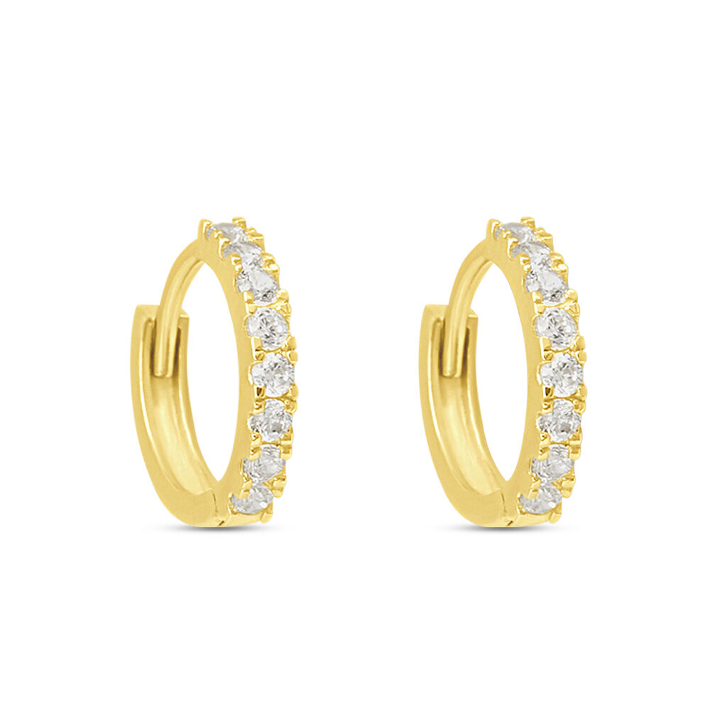 Orecchini A Cerchio Toujours Oro Giallo Cubic Zirconia - Orecchini a Cerchio Donna | Stroili