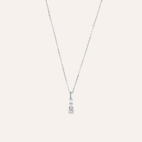 Collana Trilogy Grace Oro Bianco Diamante - Collane Donna | Stroili