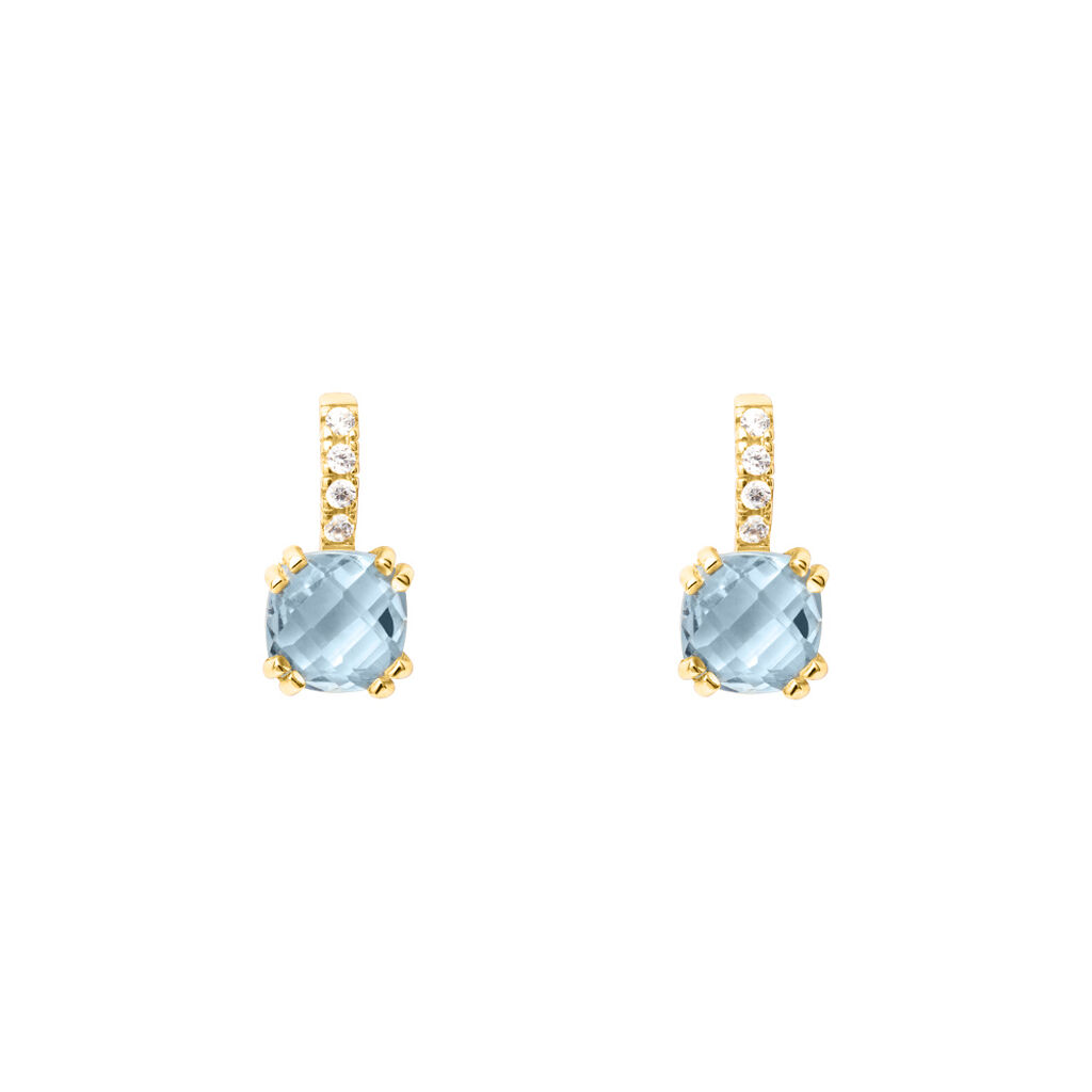 Orecchini Lobo Punto Luce Amélie Oro Giallo Topazio Cubic Zirconia - Orecchini a Lobo Donna | Stroili