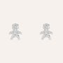 Orecchini Lobo Claire Oro Bianco Cubic Zirconia