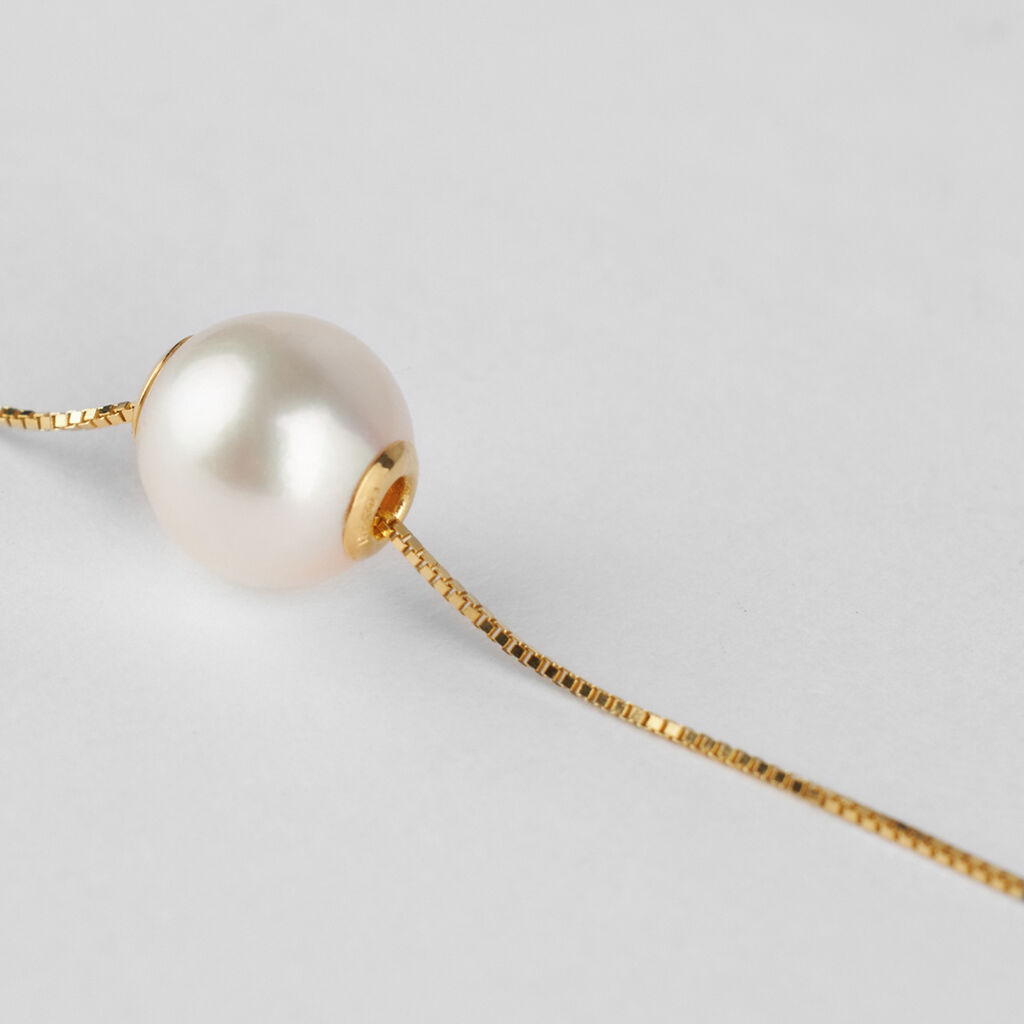 Collana Gabrielle Oro Giallo Perla D'Acqua Dolce - Collane Donna | Stroili