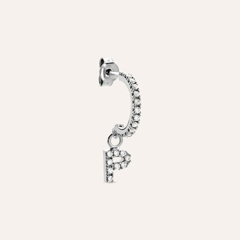 Mono Orecchino A Cerchio Silver Moments Argento Rodiato Cubic Zirconia - Mono Orecchino Donna | Stroili