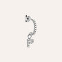 Mono Orecchino A Cerchio Silver Moments Argento Rodiato Cubic Zirconia