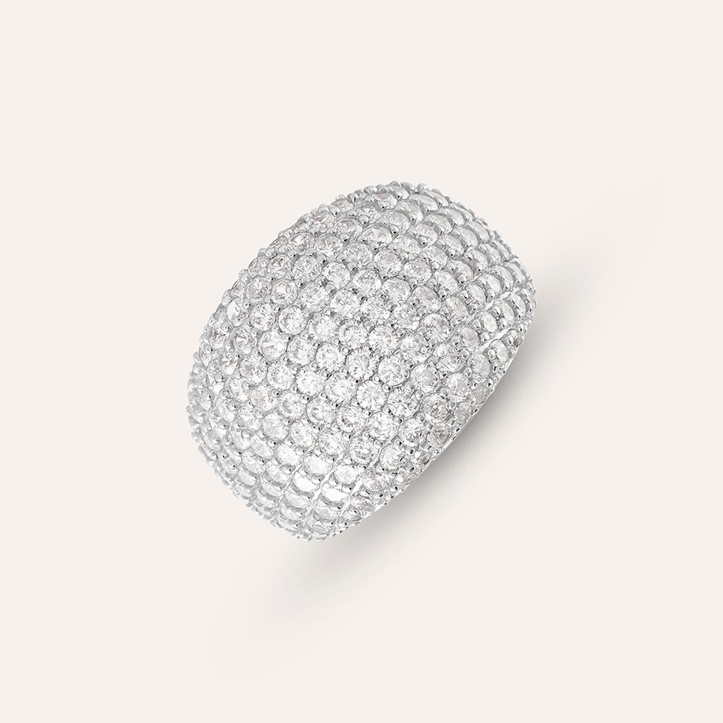 Anello Fascia Silver Shine Argento Rodiato Cubic Zirconia