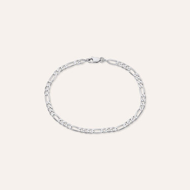 Bracciale Catena Gentleman Argento Rodiato