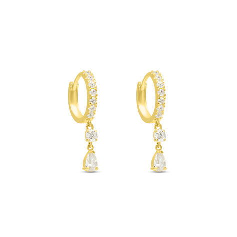 Orecchini A Cerchio Toujours Oro Giallo Cubic Zirconia - Orecchini a Cerchio Donna | Stroili