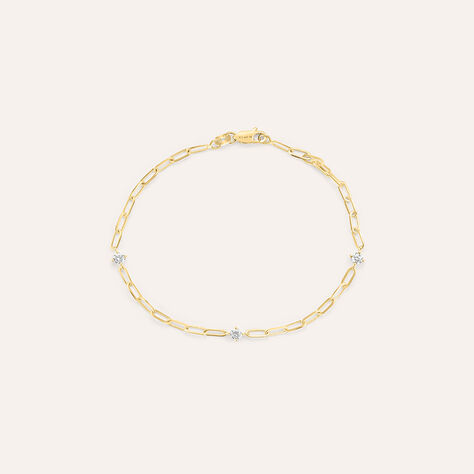 Bracciale Catena Diamade Glam Oro Giallo Diamante Lab-Grown - Bracciali Donna | Stroili