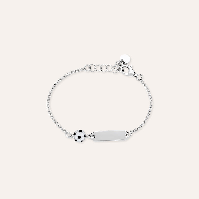 Bracciale Con Targhetta Silver Baby Argento Rodiato - Bracciali con Incisione Bambino | Stroili