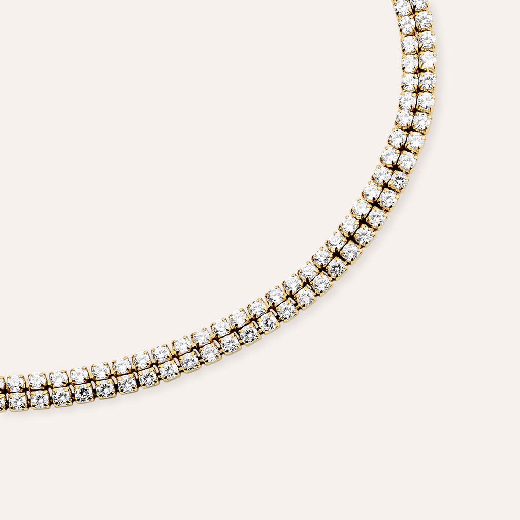 Bracciale Tennis Aura Acciaio Cubic Zirconia
