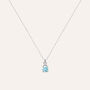 Collana Doppio Punto Luce Diamade Oro Bianco Diamante Lab-Grown
