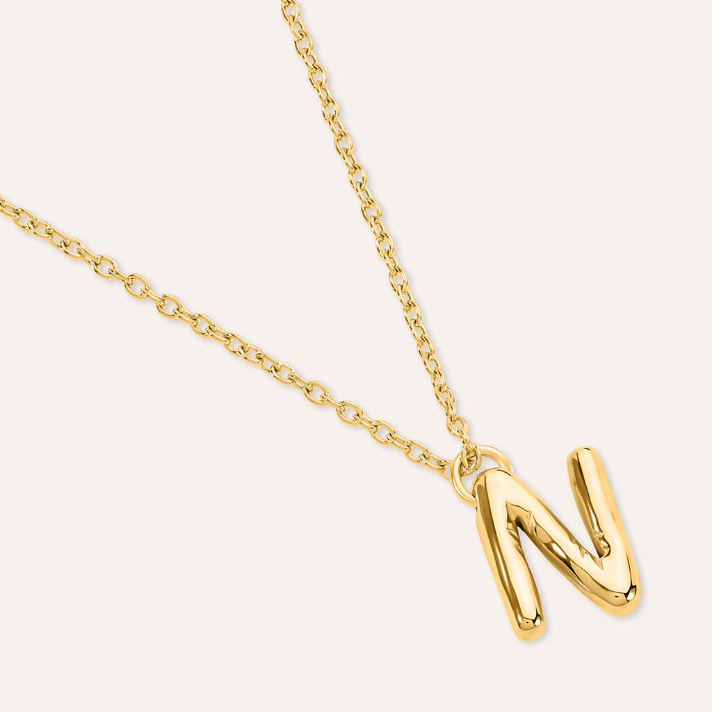 Collana Radiance Acciaio Dorato