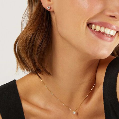 Orecchini Lobo Punto Luce Claire Oro Giallo Cubic Zirconia - Orecchini a Lobo Donna | Stroili