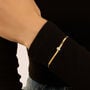 Bracciale Radiance Acciaio Dorato Cristallo