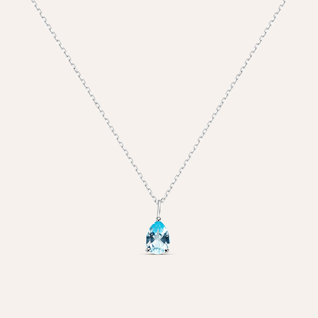 Collana Punto Luce Amélie Oro Bianco Topazio - Collane Punto Luce Donna | Stroili