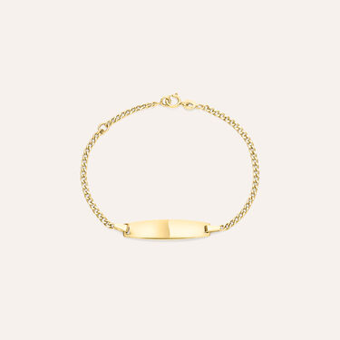 Bracciale Con Targhetta Holy Oro Giallo