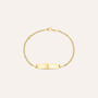 Bracciale Con Targhetta Holy Oro Giallo