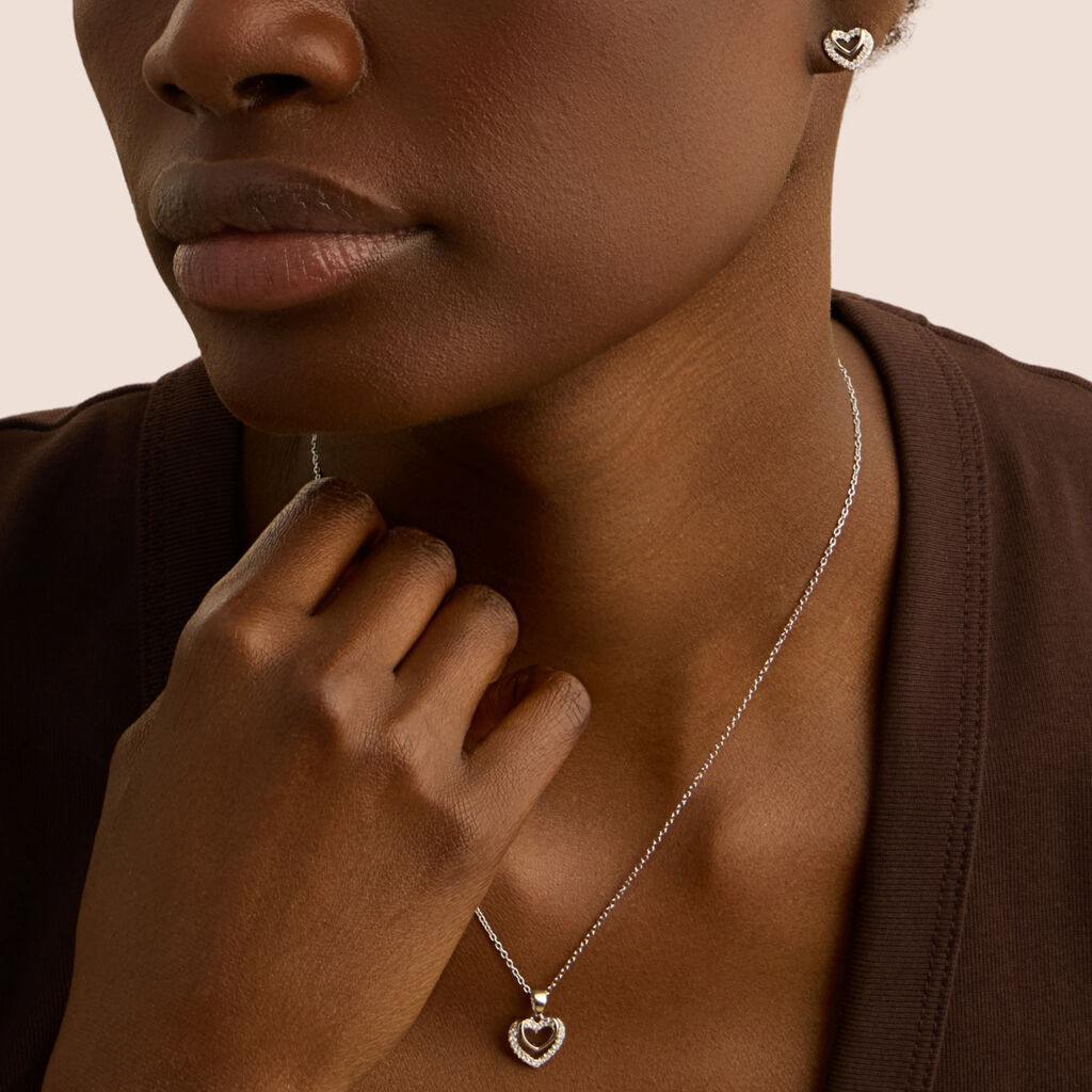 Collana Silver Moments Argento Rodiato Cubic Zirconia