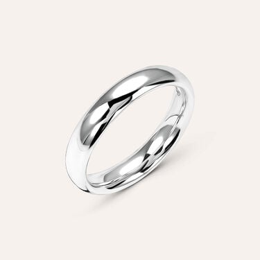 Fede Comoda Leggera 4 mm Oro Bianco