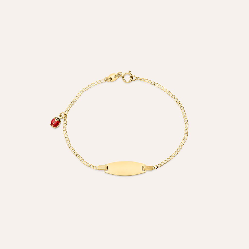 Bracciale Con Targhetta Holy Oro Giallo