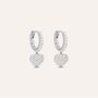 Orecchini A Cerchio Silver Moments Argento Rodiato Cubic Zirconia