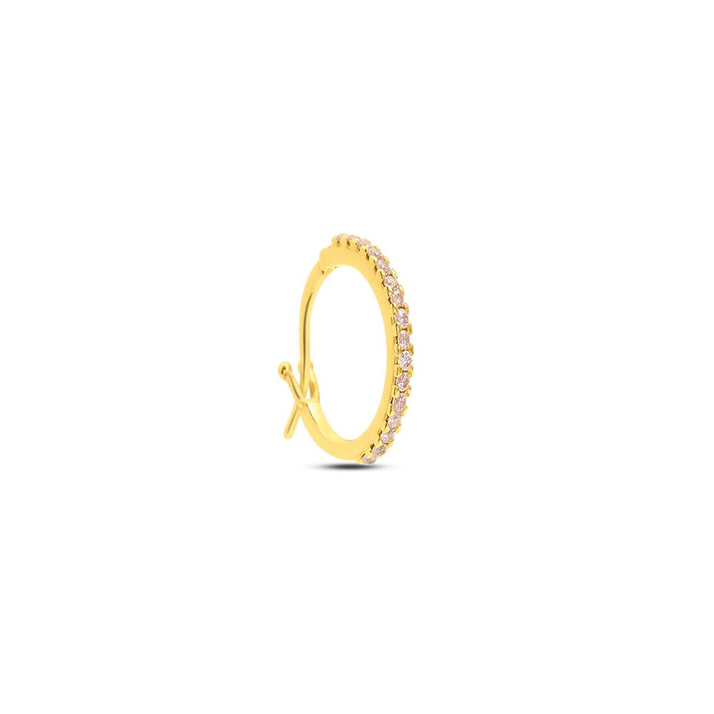 Mono Orecchino A Cerchio Claire Oro Giallo Cubic Zirconia - Mono Orecchino Donna | Stroili
