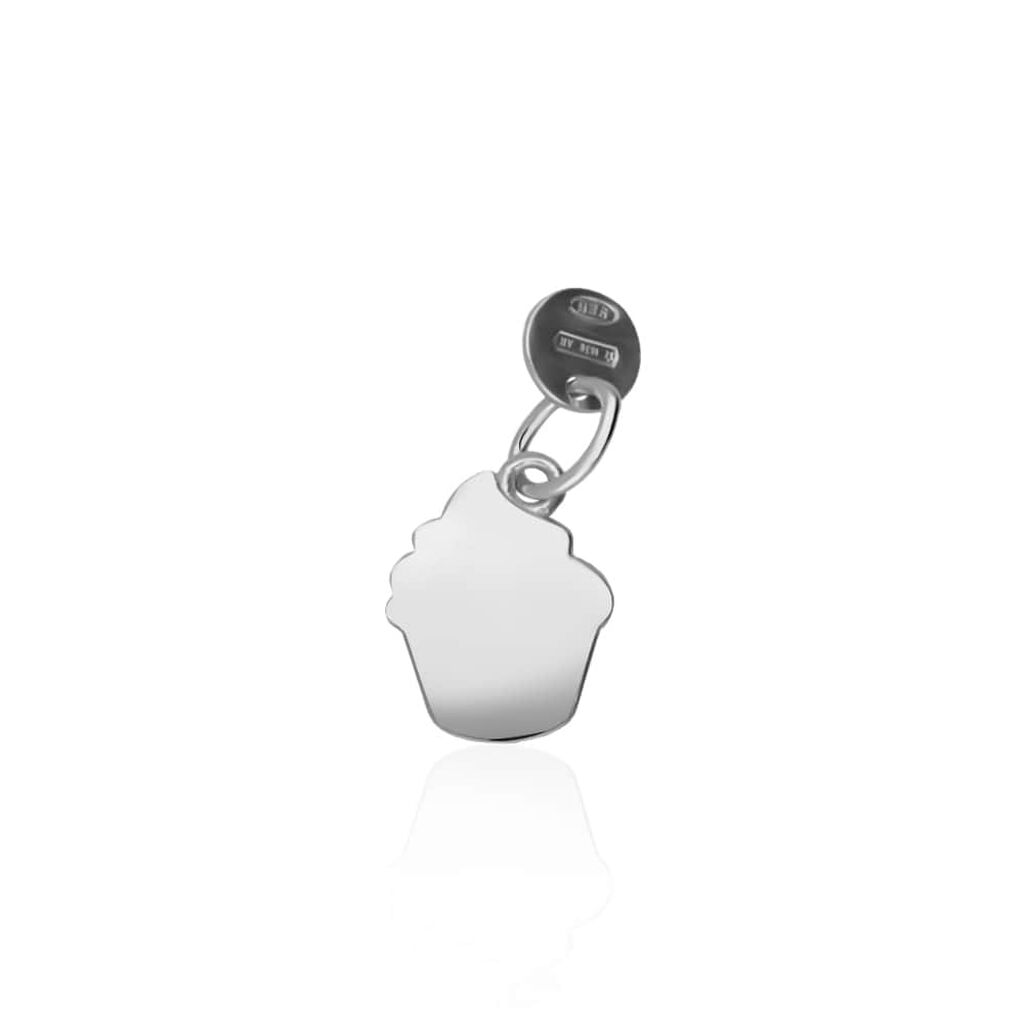 Charm in argento rodiato cupcake - Charms Donna | Stroili