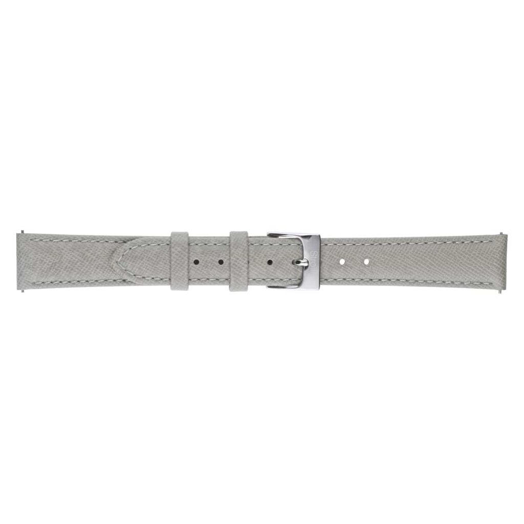 Cinturino in pelle saffiano grigio e chiusura easy clickCinturino in pelle verniciata lucida rosso scuro con chiusura easyclick