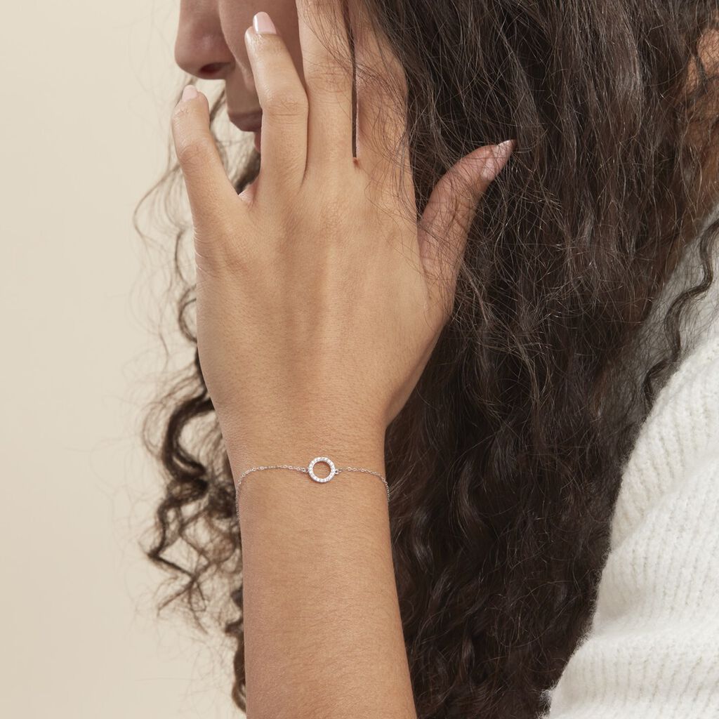 Bracciale Claire Oro Bianco Cubic Zirconia - Bracciali Amicizia Donna | Stroili