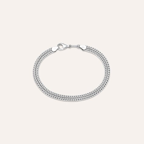 Bracciale Catena Gentleman Argento Rodiato - Bracciali Uomo | Stroili