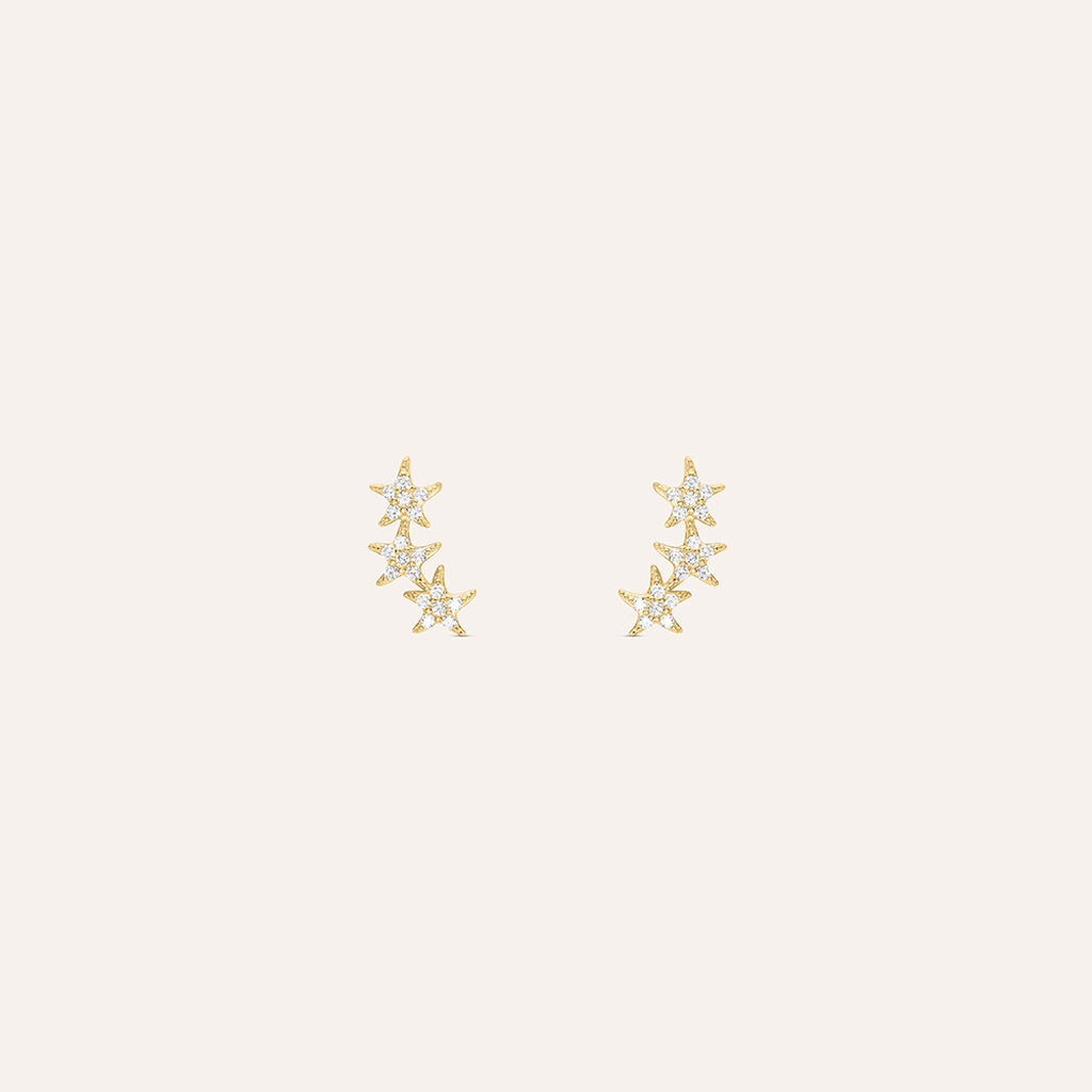 Orecchini Lobo Bon Ton Oro Giallo Cubic Zirconia - Orecchini a Lobo Donna | Stroili