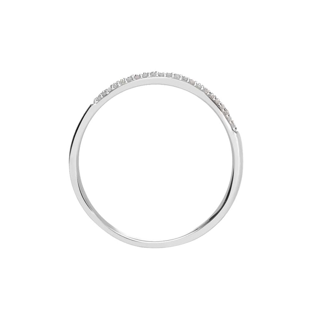 Anello Fascia Sophia Oro Bianco Diamante - Anelli con Pietre Donna | Stroili