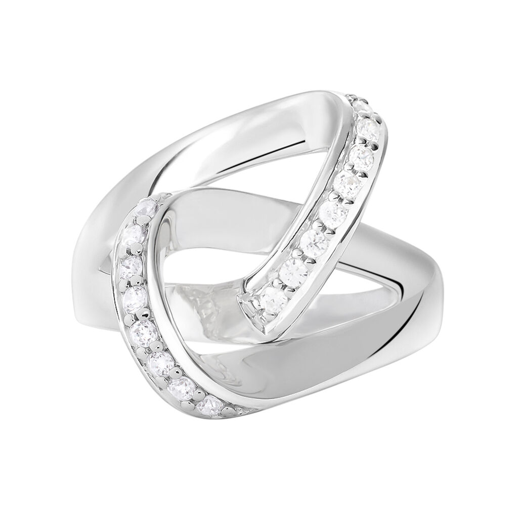 Anello Fantasia Silver Shine Argento Rodiato Cubic Zirconia - Anelli con Pietre Donna | Stroili