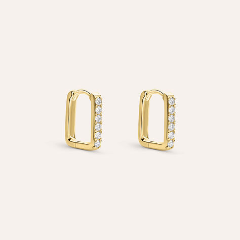 Orecchini A Cerchio Diamade Glam Oro Giallo Diamante Lab-Grown - Orecchini a Cerchio Donna | Stroili