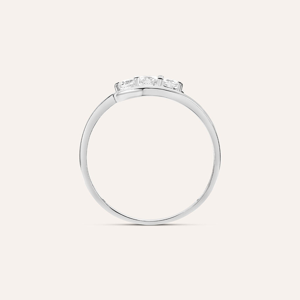Anello Trilogy Claire Oro Bianco Cubic Zirconia - Anelli con Pietre Donna | Stroili