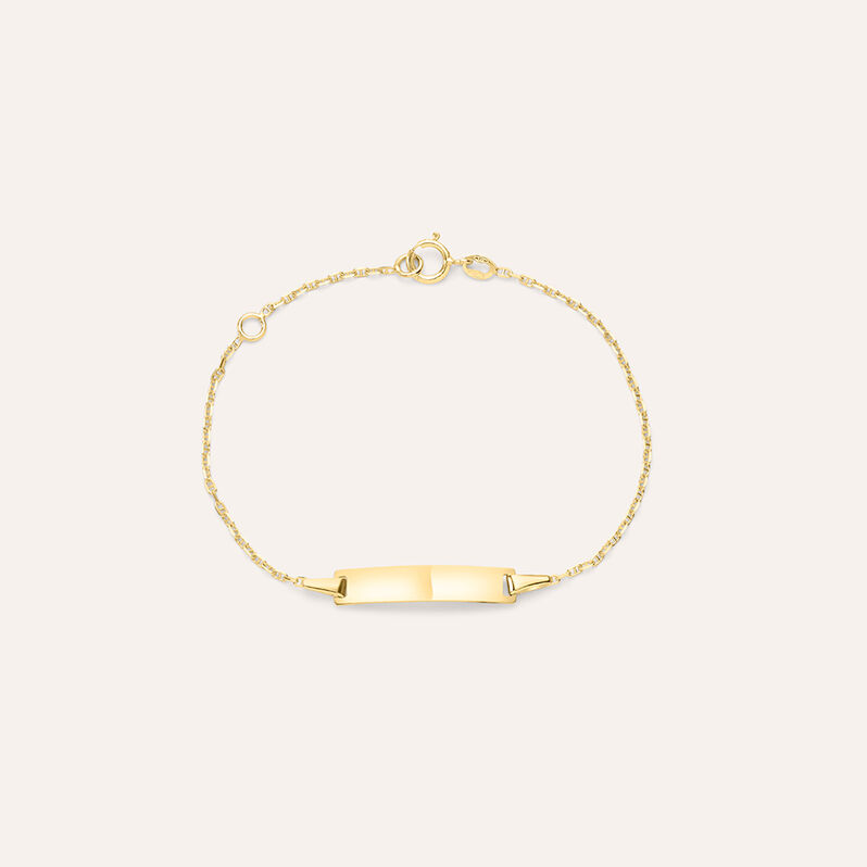 Bracciale Con Targhetta Holy Oro Giallo - Bracciali con Incisione Bambino | Stroili