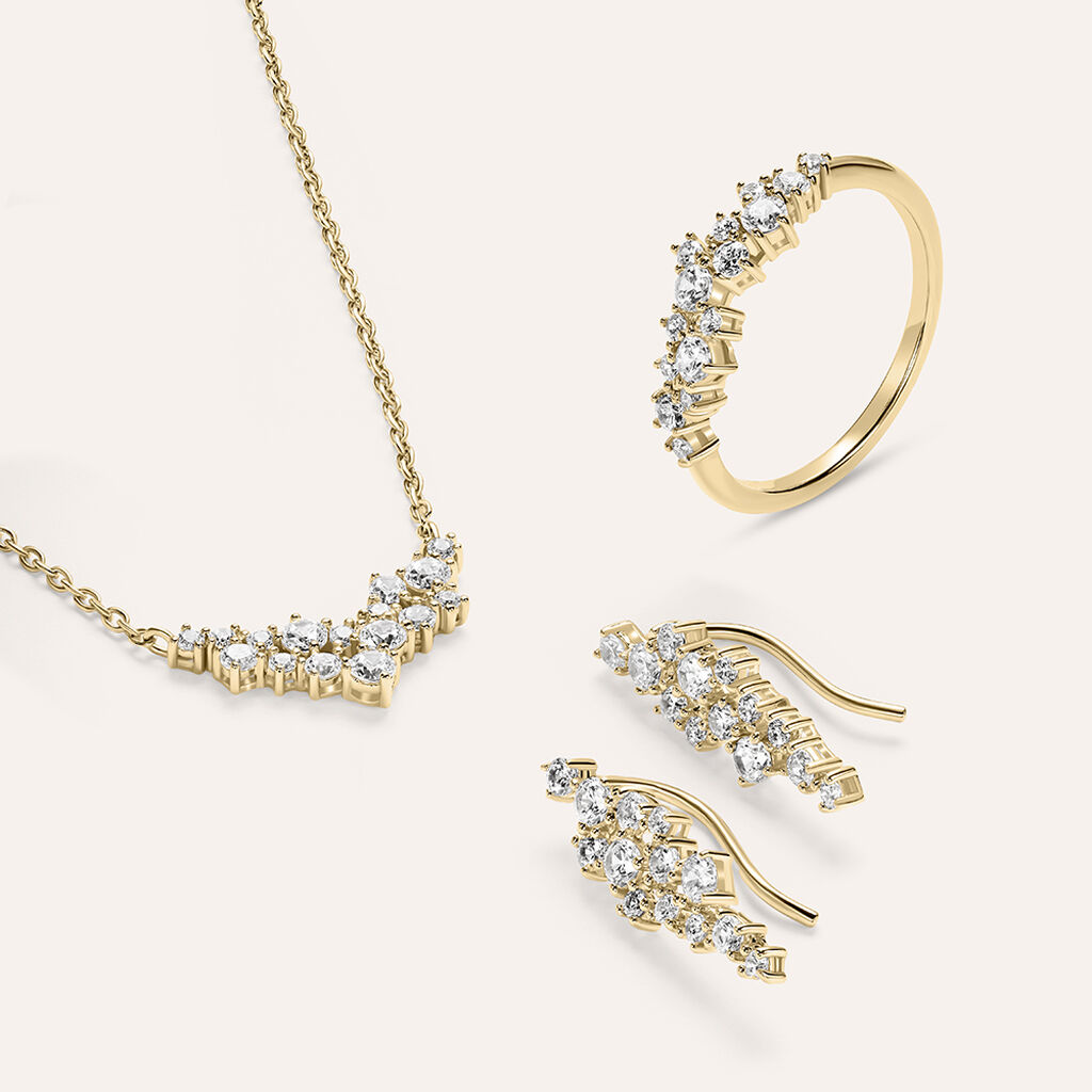 Collana Golden Dream Placcato Oro Giallo Cubic Zirconia