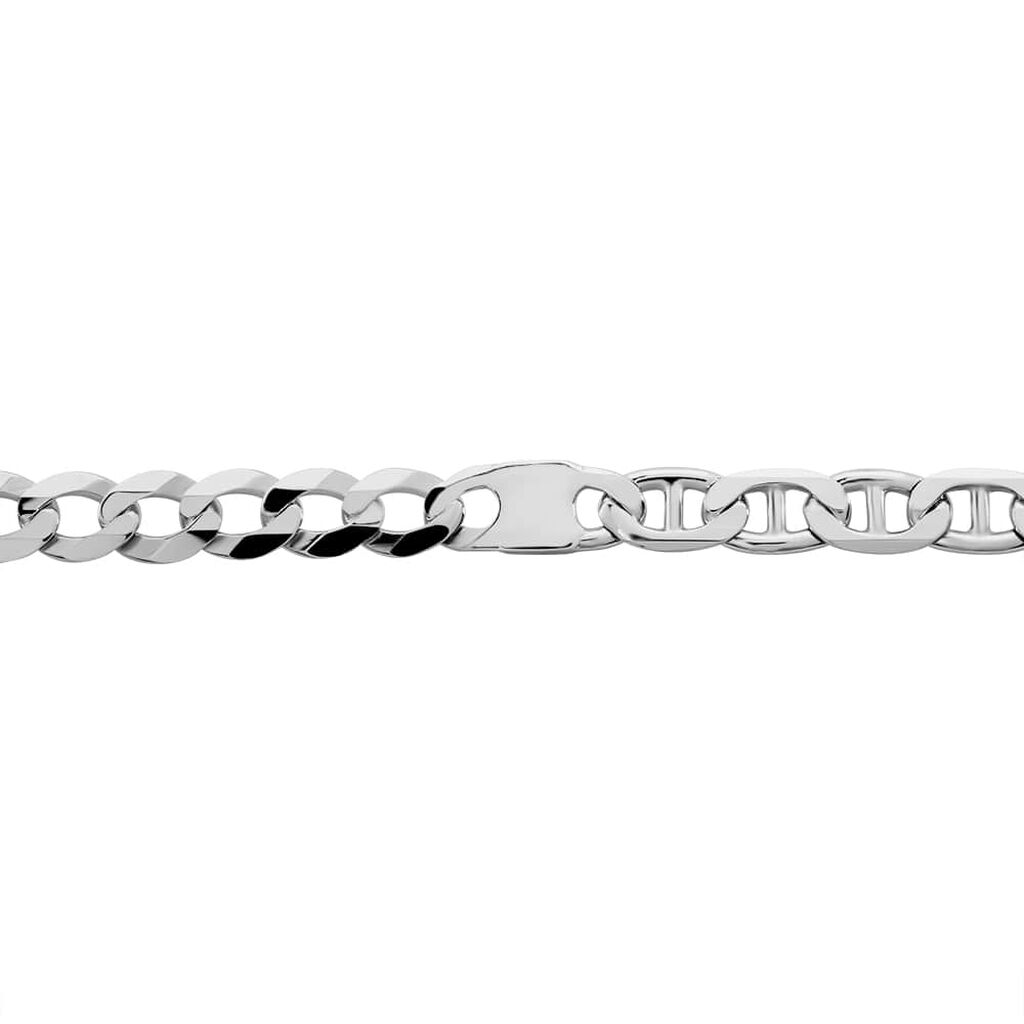 Bracciale Catena Gentleman Argento Rodiato - Bracciali Uomo | Stroili
