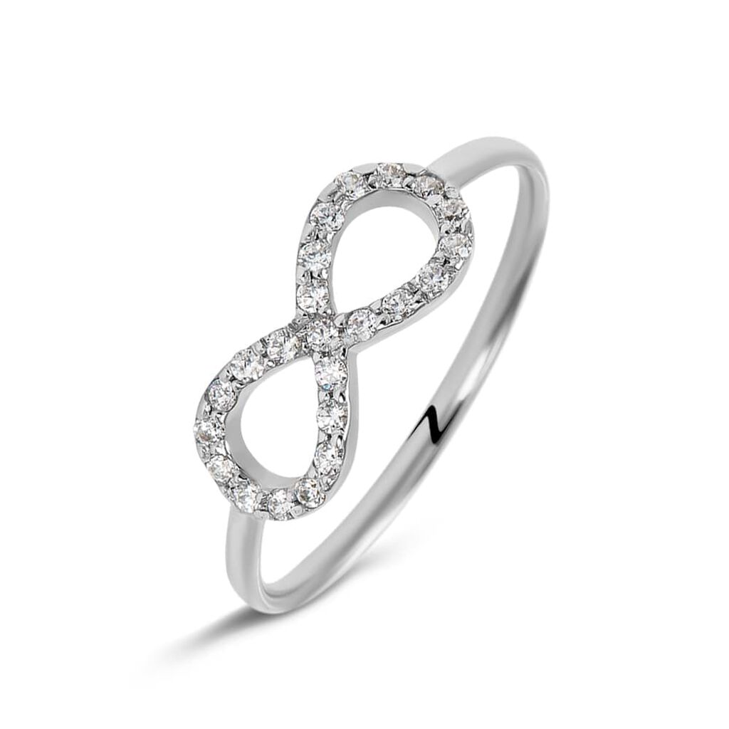 Anello Fantasia Claire Oro Bianco Cubic Zirconia - Anelli con Pietre Donna | Stroili