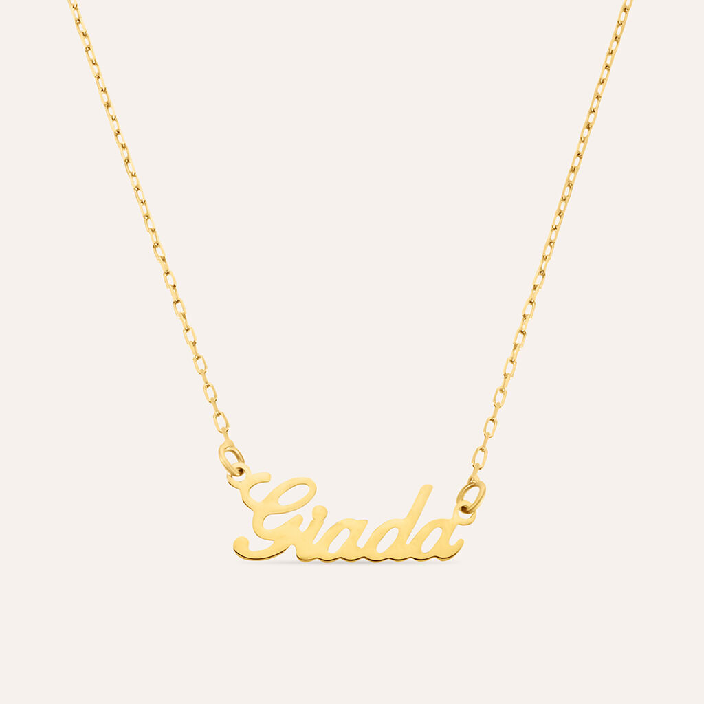 Collana Giada Gold Names Oro Giallo