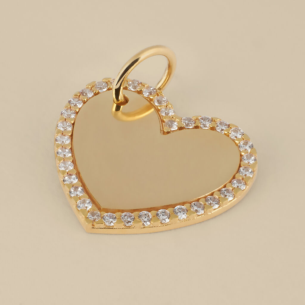 Pendente Poème Oro Giallo Cubic Zirconia - Ciondoli con Incisione Donna | Stroili