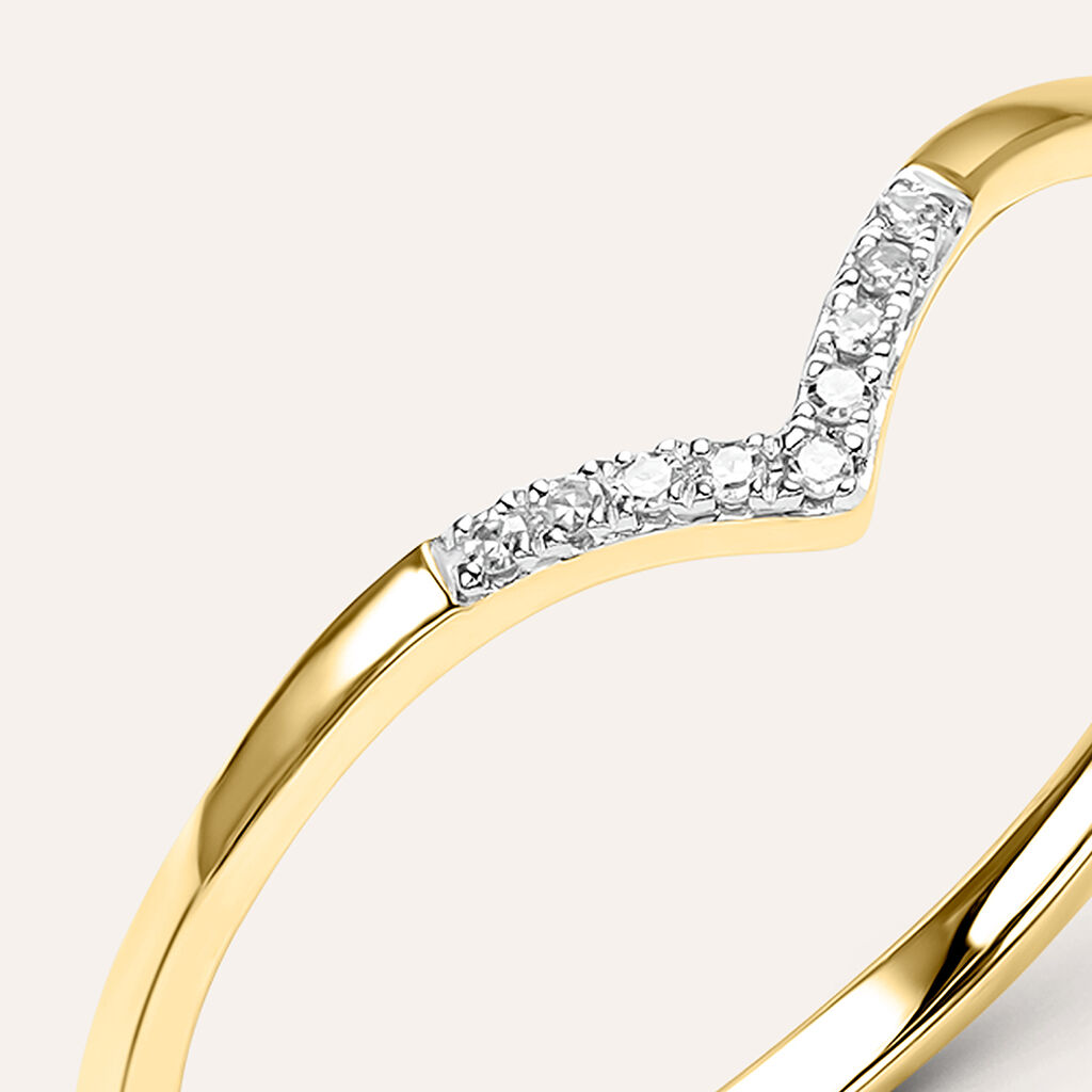 Anello Fantasia Sophia Oro Giallo Diamante - Anelli con Pietre Donna | Stroili