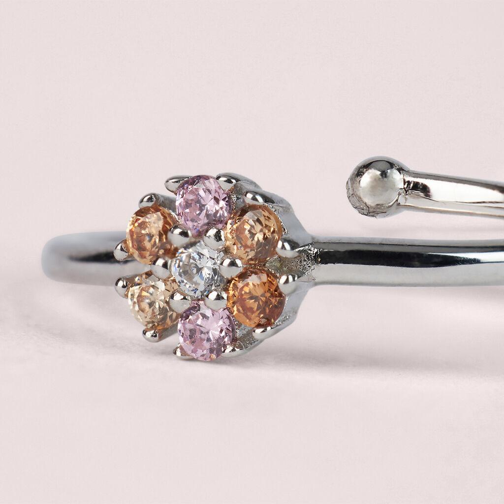 Anello Fantasia Silver Baby Argento Rodiato Cubic Zirconia