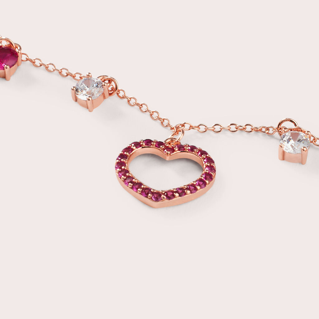 Collana Silver Rainbow Argento Rosa Cubic Zirconia - Collane Donna | Stroili