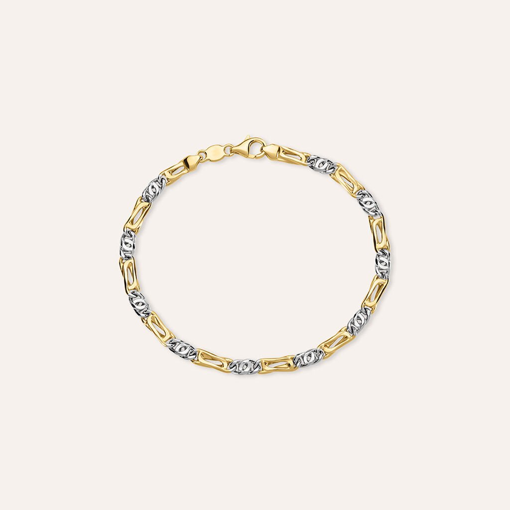 Bracciale Catena L'homme Or Oro Bicolore