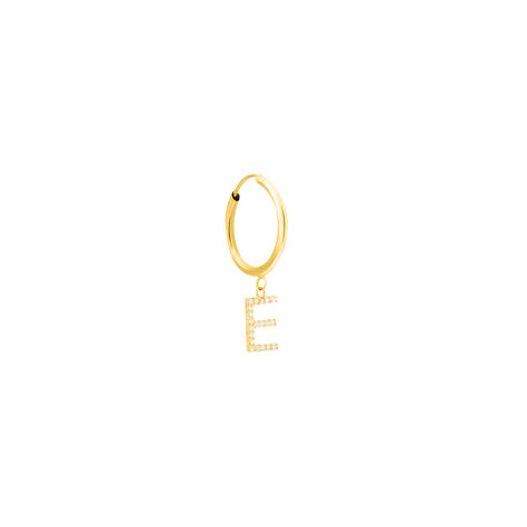 Mono Orecchino A Cerchio Toujours Oro Giallo Cubic Zirconia - Mono Orecchino Donna | Stroili