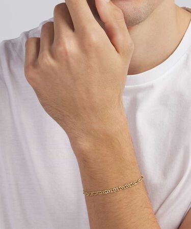 Bracciale Catena Oro Uomo Oro Giallo